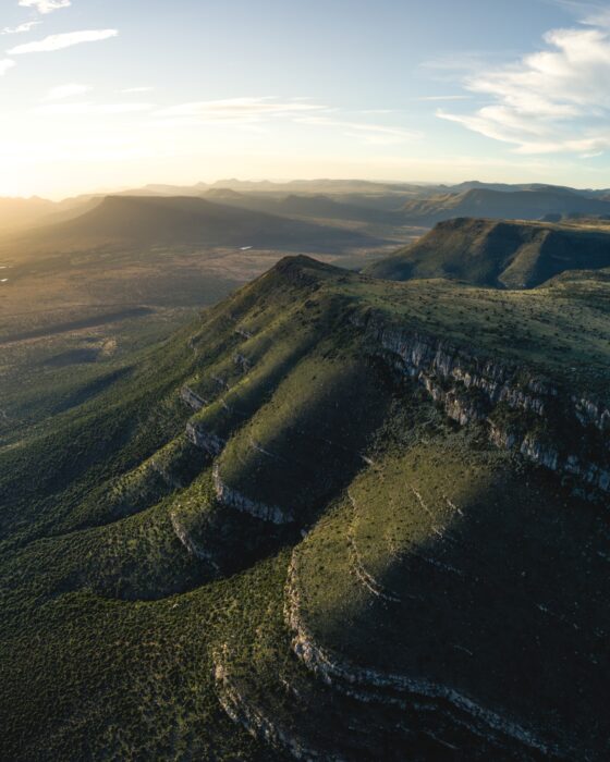 Aerial view in Samara Karoo Lodge in South Africa in Luxury African Safari