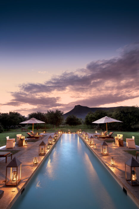 Pool in Samara Karoo Lodge in South Africa in Luxury African Safari